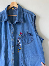 Load image into Gallery viewer, Vintage Tweety Bird Denim Shirt