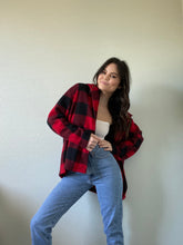 Load image into Gallery viewer, Vintage Checkered Fleece Shacket