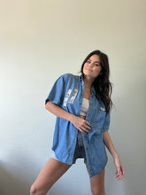 Load image into Gallery viewer, Vintage Embroidered Denim Shirt