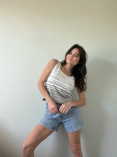 Load image into Gallery viewer, Vintage Striped Sleeveless Blouse