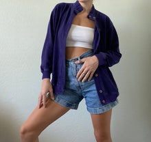 Load image into Gallery viewer, Vintage Velour Ribbed Cardigan