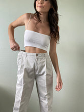 Load image into Gallery viewer, Waist 28 Vintage Tan Pleated Trousers