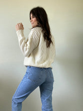 Load image into Gallery viewer, Vintage White Mockneck Sweater