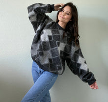 Load image into Gallery viewer, Vintage Grey Patterned Sweater
