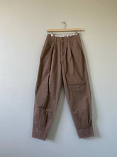 Load image into Gallery viewer, Vintage Tan Pleated Trousers