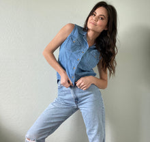Load image into Gallery viewer, Vintage Chambray Blouse