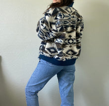 Load image into Gallery viewer, Vintage Faux Fur Aztec Coat