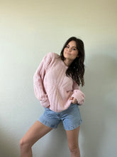 Load image into Gallery viewer, Vintage Pink Knit Sweater
