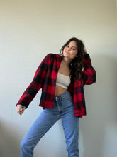 Load image into Gallery viewer, Vintage Checkered Fleece Shacket