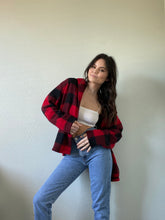 Load image into Gallery viewer, Vintage Checkered Fleece Shacket
