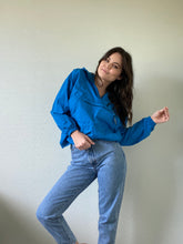 Load image into Gallery viewer, Vintage Blue LLBean Windbreaker