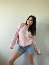 Load image into Gallery viewer, Vintage Pink Knit Sweater