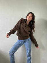 Load image into Gallery viewer, Vintage Brown Henley Sweater
