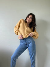 Load image into Gallery viewer, Vintage Yellow Cardigan Sweater