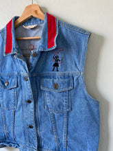 Load image into Gallery viewer, Vintage Denim Embroidered Vest
