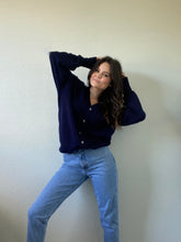 Load image into Gallery viewer, Vintage Navy Cardigan