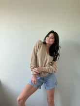 Load image into Gallery viewer, Vintage Tan Cardigan Sweater