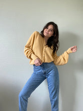 Load image into Gallery viewer, Vintage Yellow Cardigan Sweater
