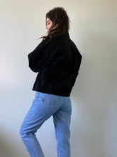 Load image into Gallery viewer, Vintage Black Leather Coat