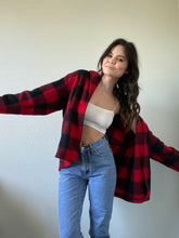 Load image into Gallery viewer, Vintage Checkered Fleece Shacket