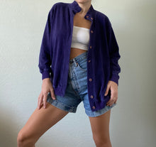 Load image into Gallery viewer, Vintage Velour Ribbed Cardigan