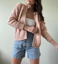 Load image into Gallery viewer, Vintage Pink Cardigan Sweater