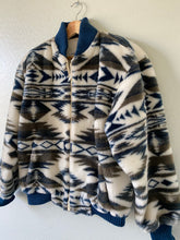 Load image into Gallery viewer, Vintage Faux Fur Aztec Coat