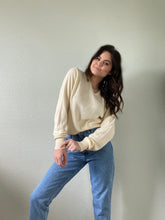 Load image into Gallery viewer, Vintage Cream Vneck Sweater