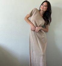 Load image into Gallery viewer, Vintage Linen Blend Maxi Dress
