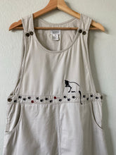 Load image into Gallery viewer, Vintage Cat Overall Dress