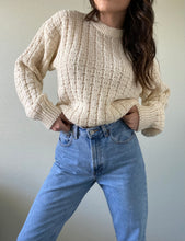 Load image into Gallery viewer, Vintage Chunky Cream Sweater
