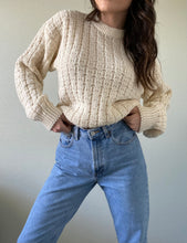 Load image into Gallery viewer, Vintage Chunky Cream Sweater