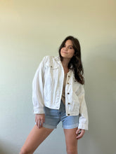 Load image into Gallery viewer, Vintage White Jean Jacket