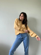 Load image into Gallery viewer, Vintage Yellow Cardigan Sweater