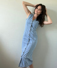 Load image into Gallery viewer, Vintage Midi Denim Dress