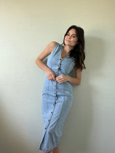 Load image into Gallery viewer, Vintage Midi Denim Dress