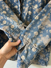 Load image into Gallery viewer, Vintage Floral Chambray Blouse