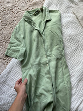 Load image into Gallery viewer, Vintage Green Linen Dress