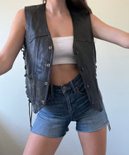 Load image into Gallery viewer, Vintage Leather Harley Davidson Vest