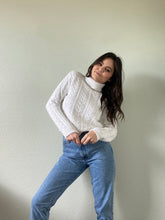 Load image into Gallery viewer, Vintage Cable Knit Turtleneck Sweater