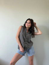 Load image into Gallery viewer, Vintage Gingham Vest