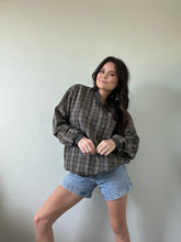Load image into Gallery viewer, Vintage Plaid Pullover Jacket