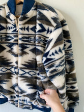 Load image into Gallery viewer, Vintage Faux Fur Aztec Coat