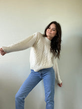 Load image into Gallery viewer, Vintage White Mockneck Sweater
