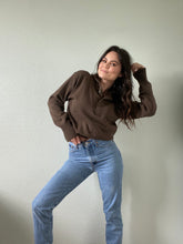 Load image into Gallery viewer, Vintage Brown Henley Sweater