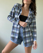 Load image into Gallery viewer, Vintage Plaid Textured Blouse