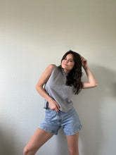 Load image into Gallery viewer, Vintage Grey Sleeveless Hoodie