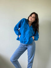 Load image into Gallery viewer, Vintage Blue LLBean Windbreaker