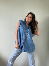 Load image into Gallery viewer, Vintage Tweety Bird Denim Shirt