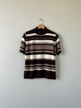 Load image into Gallery viewer, Vintage Striped Mockneck Blouse